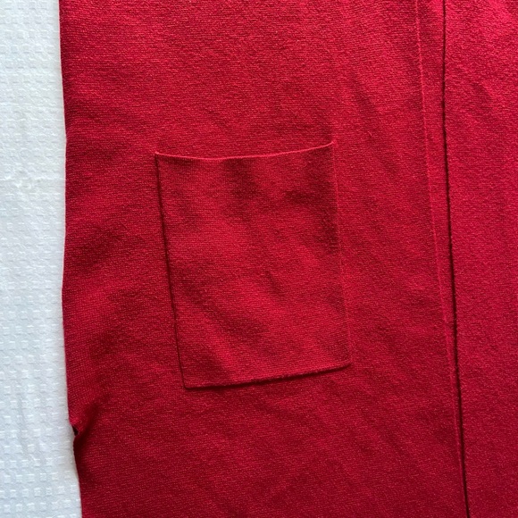 Chico’s Open Front Sweater Vest Red Size XL (Chico’s 3) - Picture 4 of 7